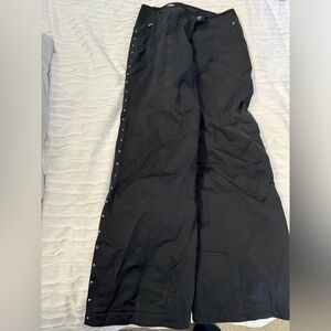 Spyder black ski pants with side detail